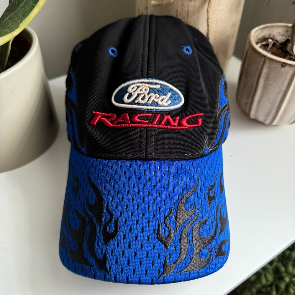 DP RACING FORD HAT WITH BLUE FLAMES